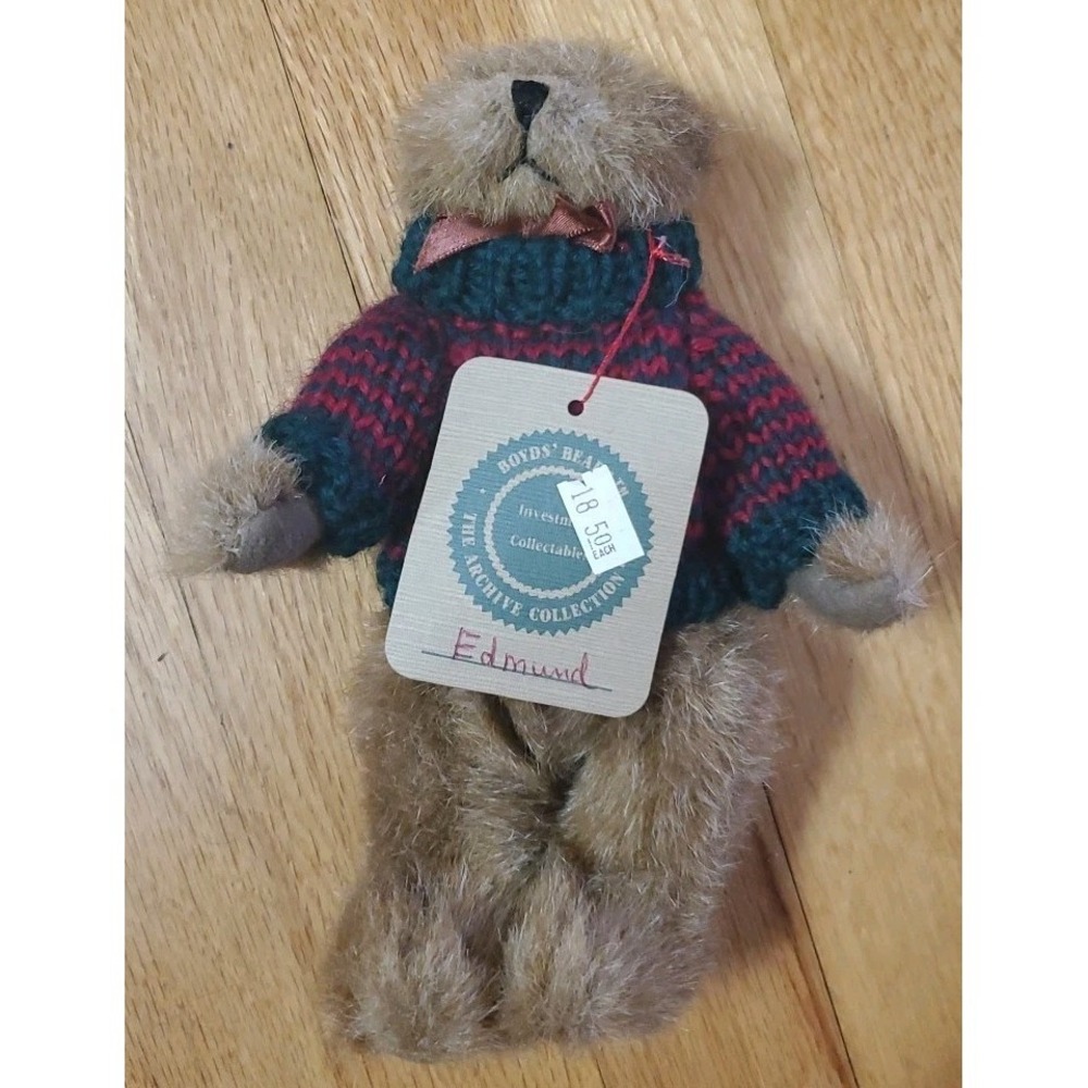 Boyds Bears Archive Collection Edmund Red Green Sweater 8"